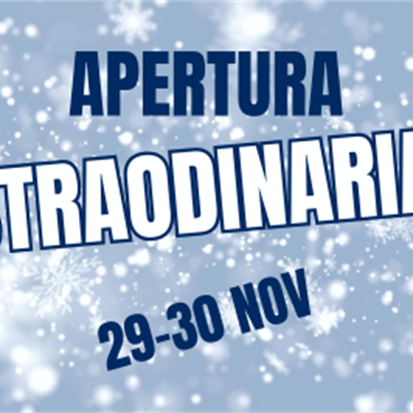 APERTURA STRAORDINARIA